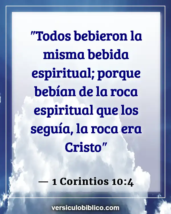 Versículos De La Biblia sobre Pedro (1 Corintios 10:4)