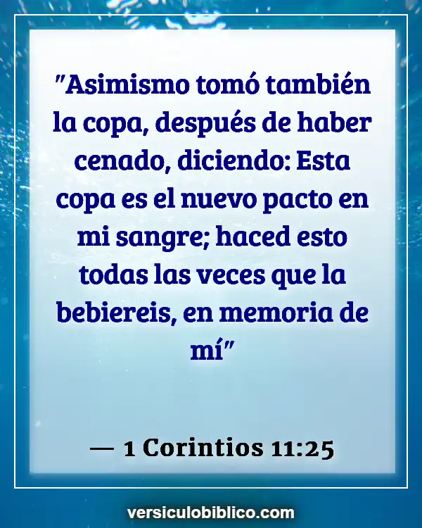 Versículos De La Biblia sobre Sagrada comunión (1 Corintios 11:25)