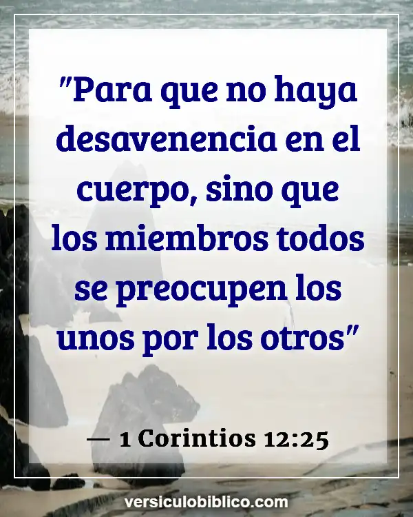 Versículos De La Biblia sobre Sociedad (1 Corintios 12:25)