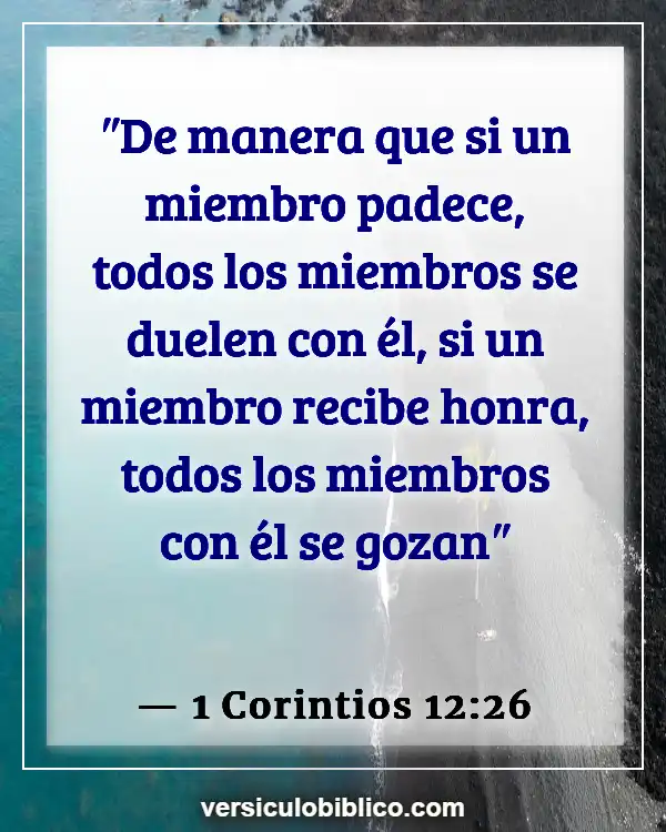 Versículos De La Biblia sobre Fútbol americano (1 Corintios 12:26)