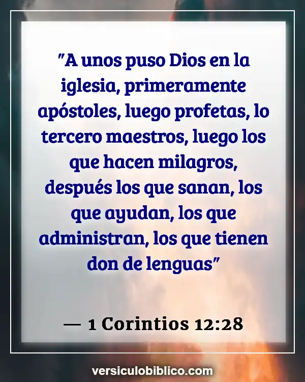 Versículos De La Biblia sobre Usando tus talentos (1 Corintios 12:28)