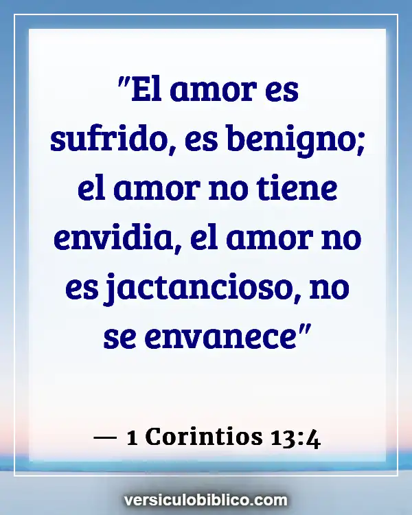 Versículos De La Biblia sobre Bondad unos a otros (1 Corintios 13:4)