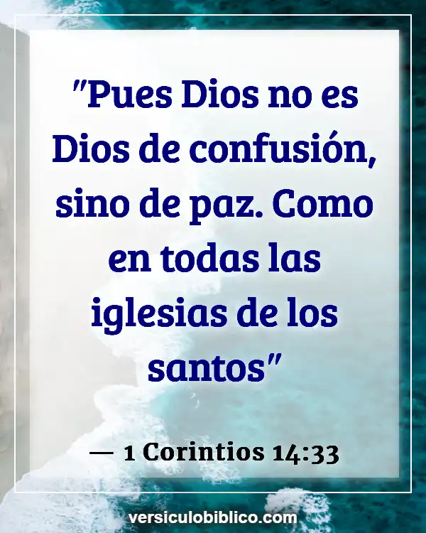 Versículos De La Biblia sobre Pacificadores (1 Corintios 14:33)