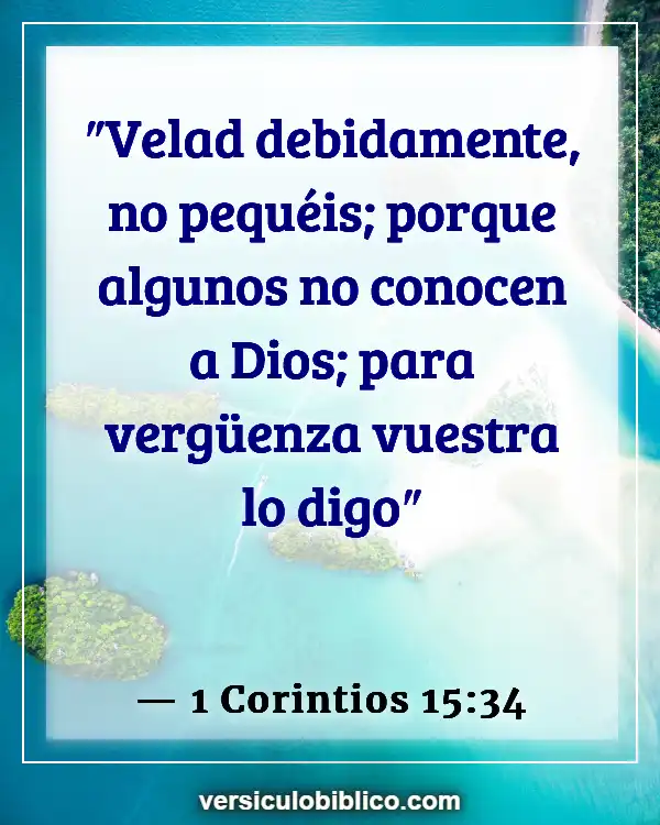 Versículos De La Biblia sobre Conocimiento (1 Corintios 15:34)