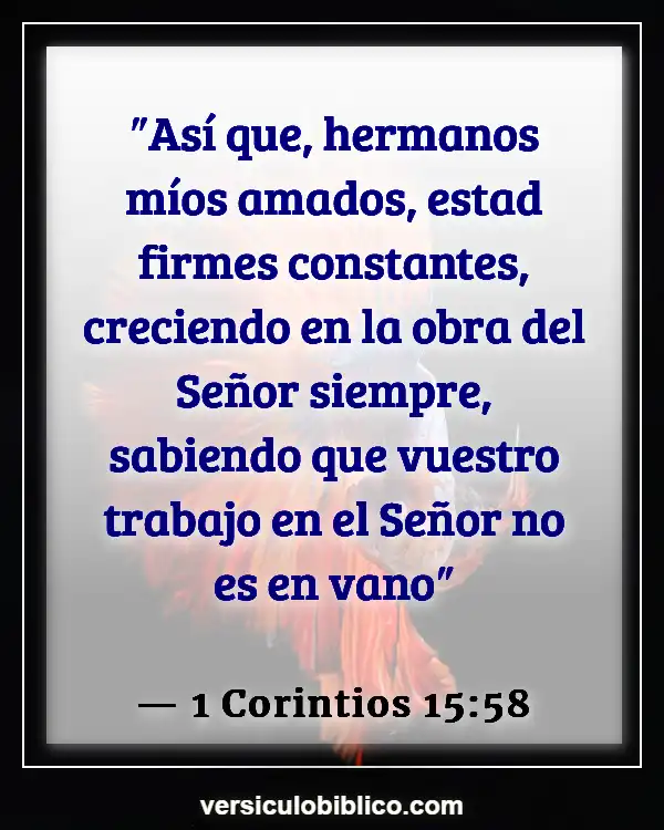 Versículos De La Biblia sobre Inspirar a otros (1 Corintios 15:58)