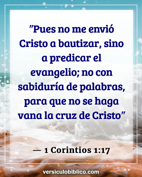 Versículos De La Biblia sobre Filosofía (1 Corintios 1:17)