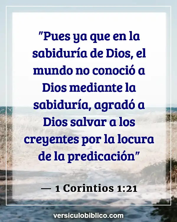 Versículos De La Biblia sobre Filosofía (1 Corintios 1:21)