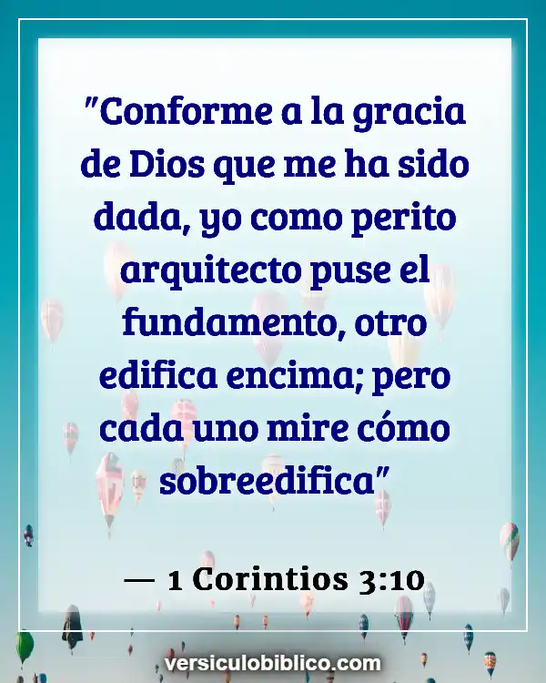 Versículos De La Biblia sobre Hogar (1 Corintios 3:10)