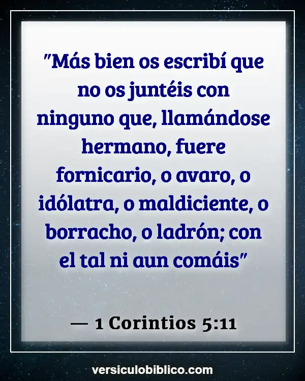 Versículos De La Biblia sobre Intromisión (1 Corintios 5:11)