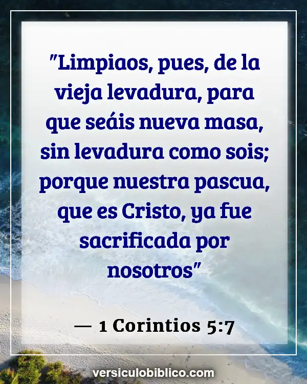 Versículos De La Biblia sobre Glorificando a Dios (1 Corintios 5:7)