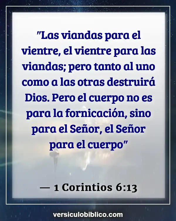 Versículos De La Biblia sobre Aptitud física (1 Corintios 6:13)