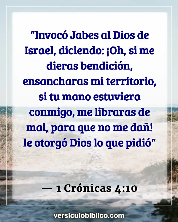 Versículos De La Biblia sobre Glorificando a Dios (1 Crónicas 4:10)