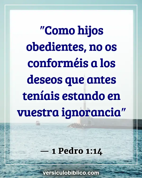 Versículos De La Biblia sobre Personalidad (1 Pedro 1:14)