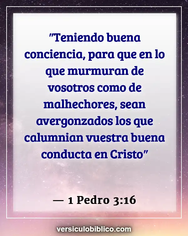 Versículos De La Biblia sobre Persecucion (1 Pedro 3:16)