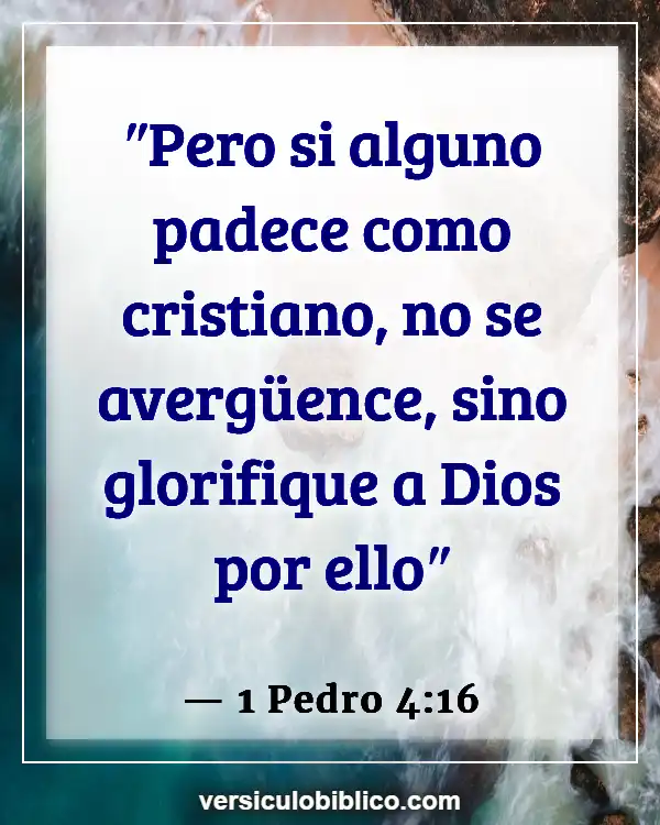 Versículos De La Biblia sobre Persecucion (1 Pedro 4:16)