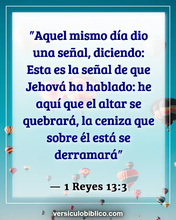 Versículos De La Biblia sobre Cenizas (1 Reyes 13:3)