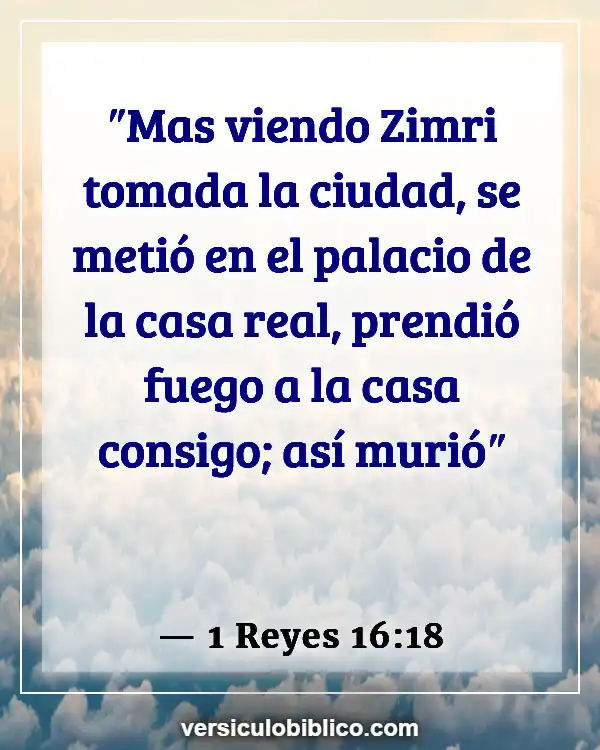 Versículos De La Biblia sobre Percepción (1 Reyes 16:18)