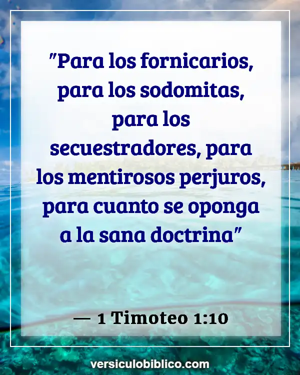 Versículos De La Biblia sobre Trata de personas (1 Timoteo 1:10)