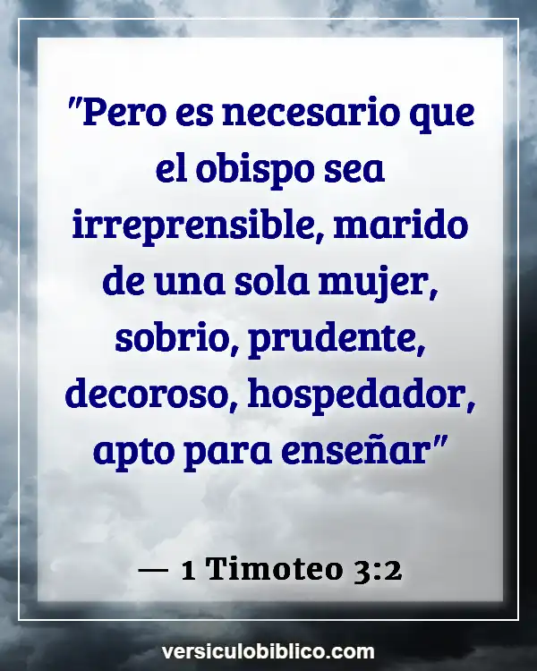 Versículos De La Biblia sobre Instrucción (1 Timoteo 3:2)