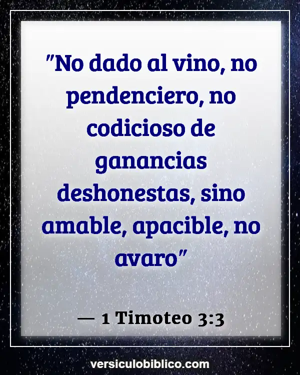 Versículos De La Biblia sobre Buenos líderes (1 Timoteo 3:3)