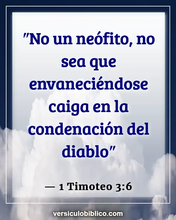 Versículos De La Biblia sobre Lucifer (1 Timoteo 3:6)