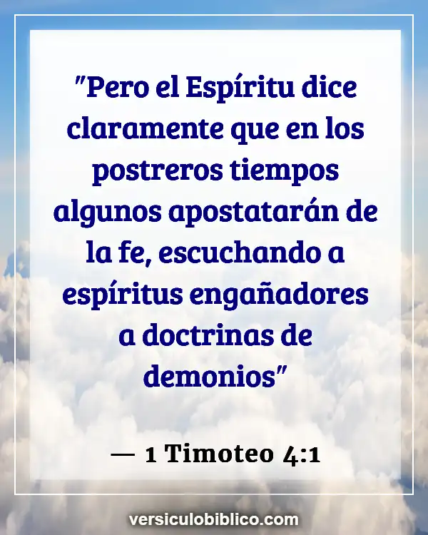 Versículos De La Biblia sobre Carne (1 Timoteo 4:1)