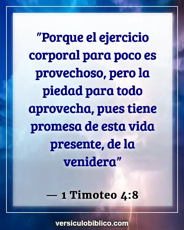 Versículos De La Biblia sobre Apariencia física (1 Timoteo 4:8)