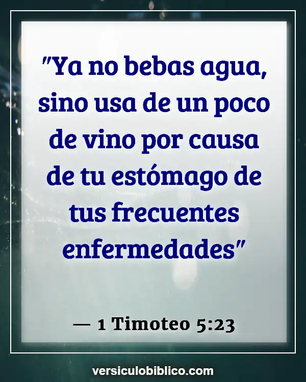 Versículos De La Biblia sobre Ir de fiesta (1 Timoteo 5:23)