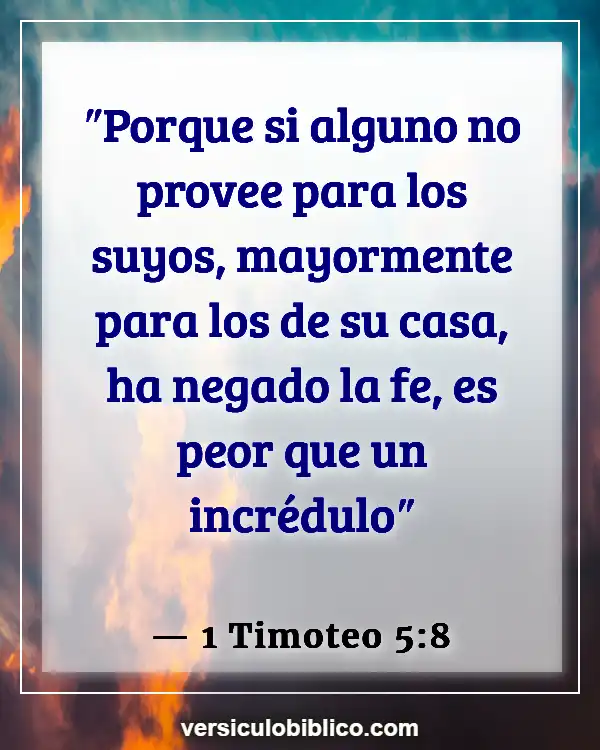 Versículos De La Biblia sobre Inversión (1 Timoteo 5:8)