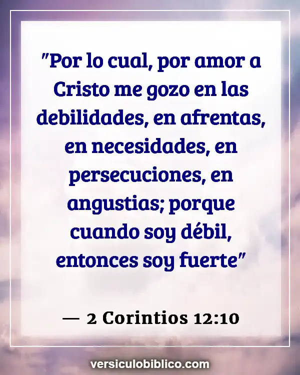 Versículos De La Biblia sobre Persecucion (2 Corintios 12:10)