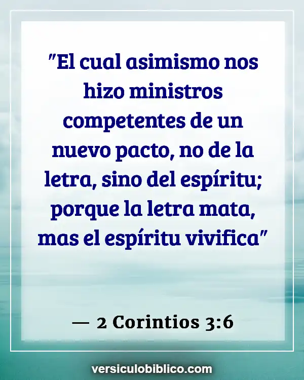 Versículos De La Biblia sobre Otras religiones (2 Corintios 3:6)