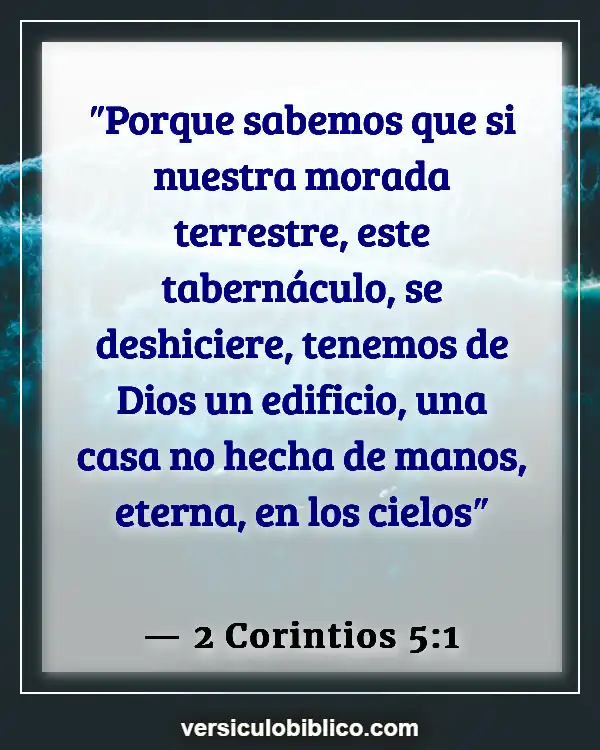 Versículos De La Biblia sobre Ungiendo tu hogar (2 Corintios 5:1)