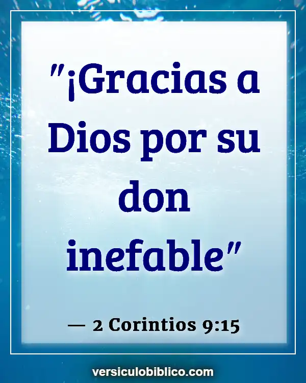 Versículos De La Biblia sobre Glorificando a Dios (2 Corintios 9:15)