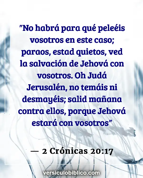 Versículos De La Biblia sobre Quietud (2 Crónicas 20:17)