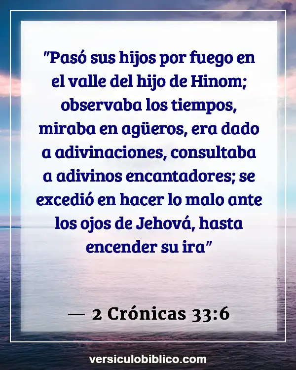 Versículos De La Biblia sobre Monstruos (2 Crónicas 33:6)