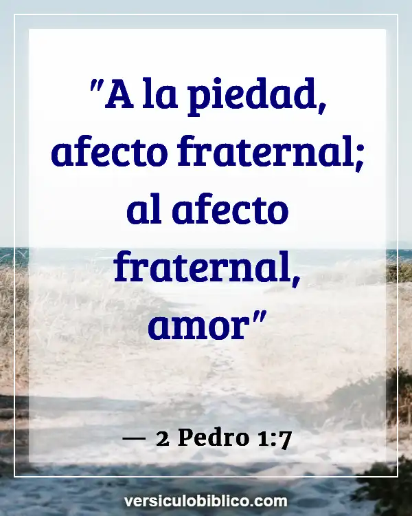 Versículos De La Biblia sobre Bondad unos a otros (2 Pedro 1:7)