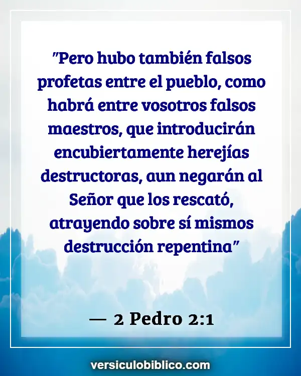 Versículos De La Biblia sobre Engañar a los demás (2 Pedro 2:1)