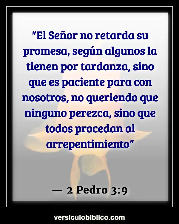 Versículos De La Biblia sobre Inventado excusas (2 Pedro 3:9)