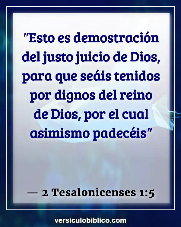 Versículos De La Biblia sobre Sufrimiento (2 Tesalonicenses 1:5)