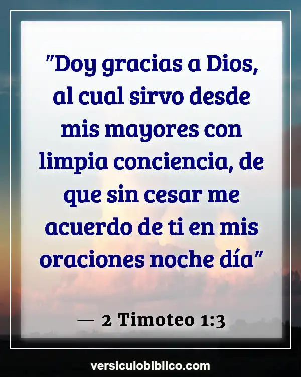 Versículos De La Biblia sobre Conciencia (2 Timoteo 1:3)