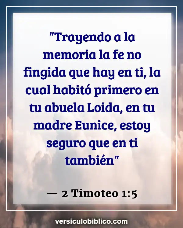 Versículos De La Biblia sobre Criando (2 Timoteo 1:5)