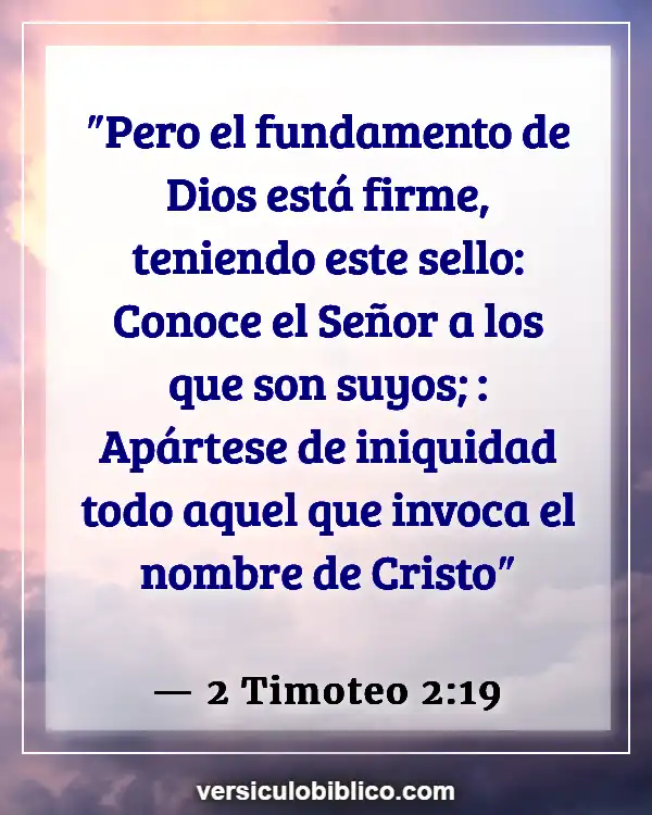 Versículos De La Biblia sobre Seguridad eterna (2 Timoteo 2:19)