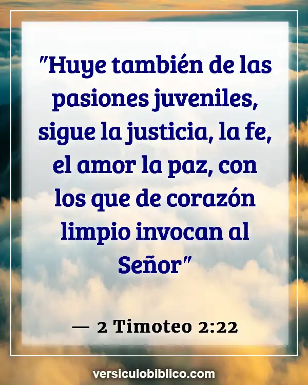 Versículos De La Biblia sobre Ir de fiesta (2 Timoteo 2:22)