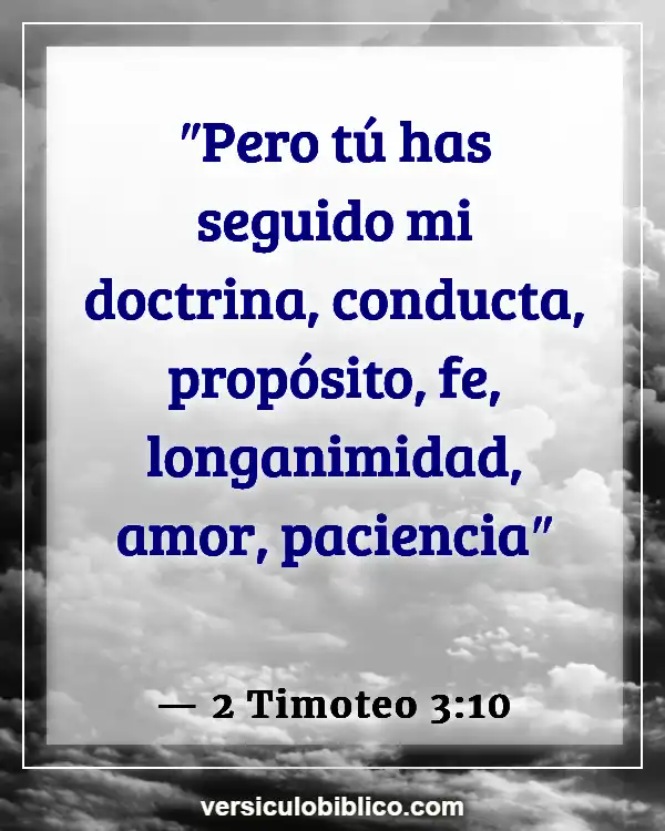 Versículos De La Biblia sobre Tutoría (2 Timoteo 3:10)