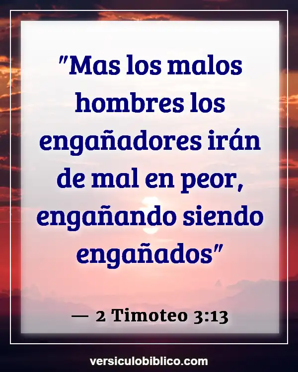 Versículos De La Biblia sobre Hipocresía (2 Timoteo 3:13)