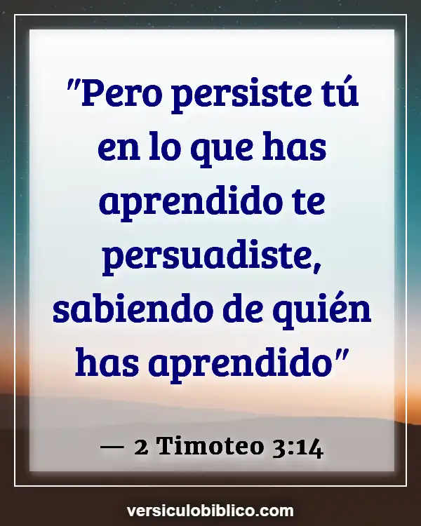 Versículos De La Biblia sobre Esperanza para el futuro (2 Timoteo 3:14)