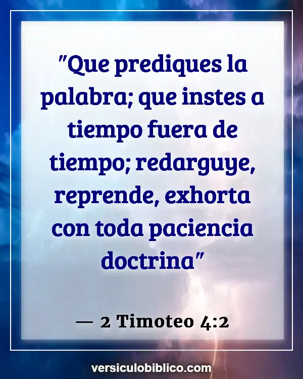 Versículos De La Biblia sobre Instrucción (2 Timoteo 4:2)