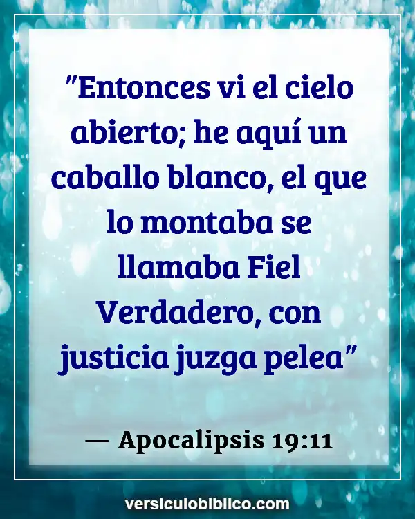 Versículos De La Biblia sobre Mascotas (Apocalipsis 19:11)