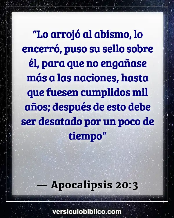 Versículos De La Biblia sobre Lucifer (Apocalipsis 20:3)