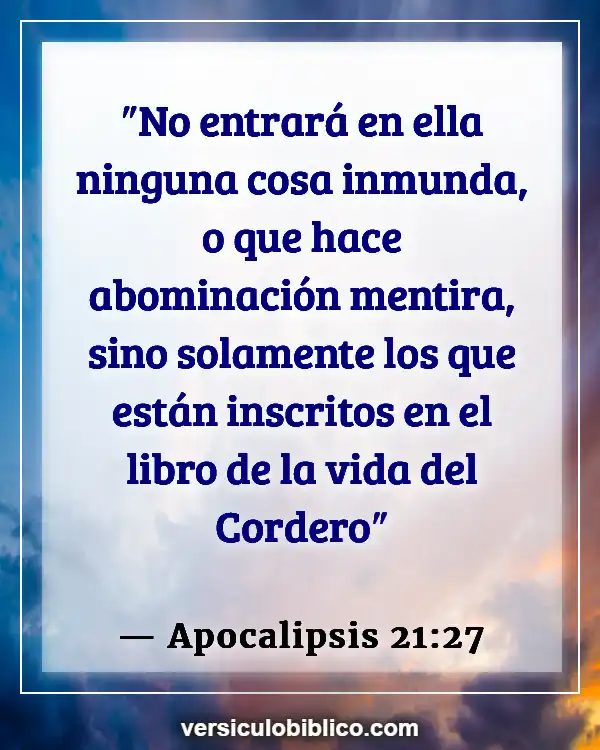 Versículos De La Biblia sobre Filosofía (Apocalipsis 21:27)